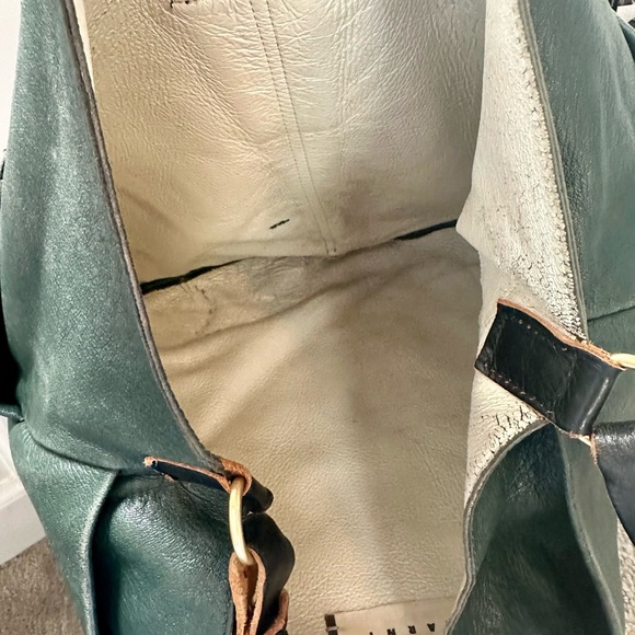 MARNI Leather Hobo Bag with Slouchy Design - Picture 12 of 12